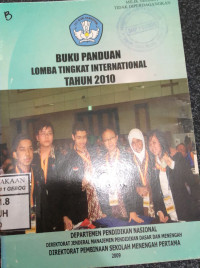 Image of Buku Panduan Lomba Tingkat International Tahun 2010