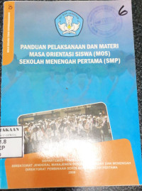Image of Panduan Pelaksanaan dan Materi Masa Orientasi Siswa