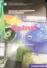 Image of Pedoman Pengembangan Tes Diagnostik SAINS